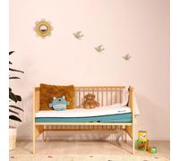 Matelas bébé Tiny bleu + plan incliné Matelas bébé 70x140cm