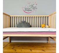 Matelas bébé Tiny rose ''sourire d'enfant'' Rose Matelas bébé 70x140cm
