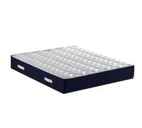 Matelas Benjamin A Ressorts + 3 Cm Latex Naturel À 70 % En 75 Kg/M3 + Alese 160x200 Hauteur +/- 30 Cm - Accueil Moelleux - Soutien Equilibre - 5 Zones De Confort - Hypoallergenique Blanc