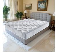 Matelas benjamin a Ressorts Ensaches epaisseur 4 cm Memoire de Forme 80 Kg-m3 Alese 140x190 cm Hauteur -- 31 cm - Accueil Ferme -