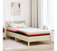 Matelas Blanc et Noir Tissu jacquard en gel Literie Mousse à Mémoire vidaXL vida