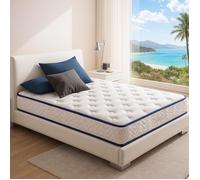 Matelas Blue Nano Gel 140x200 by Sampur | Épaisseur 25 cm - Mémoire de Forme avec Gel Frais - Mousse Haute Résilience