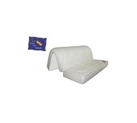 Matelas Bz Mousse Poli Lattex Indéformable Tissu Strech Très Résistant - Hauteur 15 Cm - Soutien Ferme + Protège Matelas Offert - 160x200 Blanc