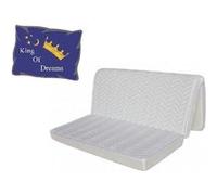 Matelas Bz Mousse Poli Lattex Indéformable Tissu Strech Très Résistant - Hauteur 15 Cm - Soutien Très Ferme + Oreiller À Mémoir - 160x200 Blanc