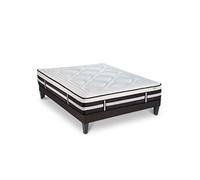 Matelas Calliope Mousse Haute densité Accueil Mémoire de forme et sommier tissu gris - 140 x 200 cm