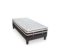 Matelas Calliope Mousse Haute densité Accueil Mémoire de forme et sommier tissu gris - 90 x190 cm