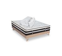 Matelas Calliope Mousse Haute densité Accueil Mémoire de forme+ sommier + accessoires - 140 x 200 cm