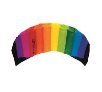 Wolkenstürmer Paraflex Basic 1.7 Rainbow - Aile de Traction, Arc-en-Ciel - Prêt a Voler cerf-Volant 2 Lignes pour débutants et Enfants à partir de 8 Ans - Aile de Kitesurf - Voile de Traction