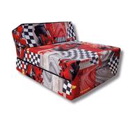 Natalia Spzoo Matelas de Jeunesse lit Fauteuil futon Pliable Pliant Choix des Couleurs - Longueur 160 cm (Cars)