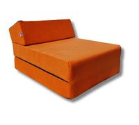 Matelas pliant 160x60x12 cm - 1333 - 3 parties avec appui-tête, enfant, pliable pour mini fauteuil, housse lavable, facile à transporter