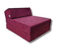 Matelas pliant 160x60x12 cm - 1224 - 3 parties avec appui-tête, enfant, pliable pour mini fauteuil, housse lavable, facile à transporter