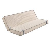 Matelas Clic Clac 120x190 Latex Naturel De Densité 80 Kg/M3 Et Mousse Poli Lattex Indéformable Tissu Strech Très Résistant - Hauteur 10 Cm - Soutien Equilibré + Oreiller À Mémoire De Forme Valeur 89 E