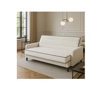 Provence literie Matelas 140x190 cm Ferme pour Tous Clic Clac + Alese x 16 cm Ressorts Premium + memoire de Forme - Dim Assise 70 cm - 5 Zones de Confort - Haute Resilience -
