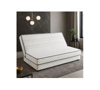 Literie Julien Matelas Très Ferme pour Tous Clic Clac 140x200 x 15 cm - Découpe Assise 70 cm - 5 Zones de Confort - Très Respirant