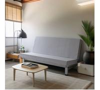 Matelas clic-clac mousse 10 cm L'Astucieux - 140x190 cm - Gris - Fabriqué en France - Terre de Nuit