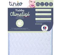 Matelas Climatisé TINEO 70x140x10cm - Climatisé - 1 Face Été - 1 Face Hiver - Sans Traitement - Fabriqué En France