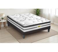 Matelas Concorde à mémoire de forme et ressorts ensachés : 90 x 200 cm