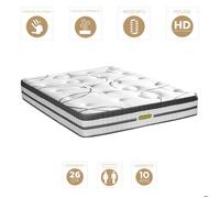 Matelas Concorde Ressorts ensachés Accueil mémoire de forme Ferme - 26cm - 180X200cm