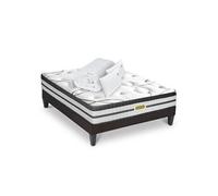 Matelas Concorde Ressorts ensachés Accueil mémoire de forme Ferme+ sommier + accessoires - 140x19 G