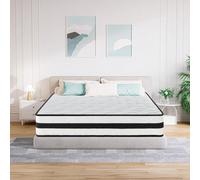 Matelas confort premium 140x190 cm, épaisseur 24 cm, ressorts ensachés et mousse à mémoire de forme, tissu respirant, 7 zones FERMETÉ H3 : Conçu à l'aide des meilleurs matériaux et de technologies de