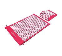 Matelas d'Acupression Dorsal - Tapis Champ de Fleurs - Tapissé de Piquants - Combat les Maux de Dos - Sécrétion Naturelle d’Endorphines - Relaxation Profonde - Rose - Sans Têtière