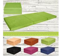 Matelas d'appoint pliant - FORTISLINE - 180x65x7 cm - Vert clair - Mousse polyuréthane - 1 place