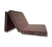 Matelas d'appoint pliant - NATALIA SPZOO - Marron - Mousse Polyurethane - Equilibré - 198 x 80 x 10 cm