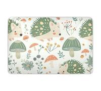 Matelas d'apprentissage de la propreté réutilisable pour enfants - 132 x 86,4 cm (L x l) - Motif hérissons - Extra large - Doux et absorbant - Respirant