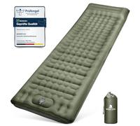 Matelas de Camping, 12CM D'épaisseur Tapis de Couchage avec Oreiller et Pompe à Pied, Couchage D' air Ultraléger, Ripstop, Anti-Fuite, Étanche, Matelas Gonflable pour Camping, Voyage, Randonnée