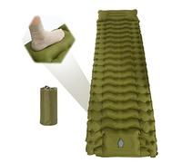Matelas de Camping Autogonflant, Gonflable Camping imperméable avec Oreiller et Pompe Pieds, Ultraléger Matelas Gonflable, Portable Tapis Matelas Pneumatique pour Plage, Voyage, Randonnée 200x70x10cm