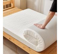Matelas De Camping De Mousse De Mémoire De 8cm, Solution Finale De Confort | Lit futon enroulable for usage intérieur/extérieur, canapé-lit for invités(White8cm,120x190cm)