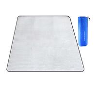 Matelas de camping en film d'aluminium - 200 x 200 cm - Isolant et imperméable - En mousse thermique - Couverture de tente pliable pour camping, randonnée, pique-nique en plein air