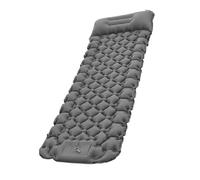 Matelas De Camping Gonflable avec Pompe À Pied Et Oreiller Intégré, Matelas Pneumatique Léger en TPU, Tapis De Camping Autogonflant pour Randonnée, Trekking, Tente Et Road Trip,Grey 2-198 * 70 * 10cm