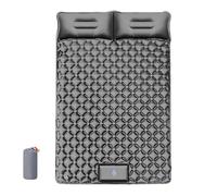 Matelas De Camping Gonflable Ultra Léger Avec Pompe À Pied Intégrée Et Oreiller Incorporé Imperméable Résistant Compact Et Pliable Pour Camping Randonnée Et Aventures En Plein Air,Grey-190*120*5cm