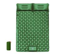 Matelas De Camping Gonflable Ultra Léger Avec Pompe À Pied Intégrée Et Oreiller Incorporé Imperméable Résistant Compact Et Pliable Pour Camping Randonnée Et Aventures En Plein Air,Green1-190*120*5cm