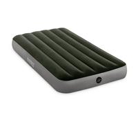 INTEX Matelas prestige downy 1 place large avec gonfleur inclus Fiber-Tech