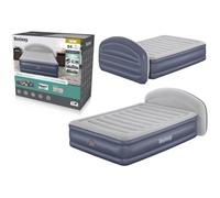 Bestway Matelas gonflable avec tête de lit 2 places Tritech LoungeLux avec pompe électrique intégrée 2,29 m x 1,52 m x 84 cm
