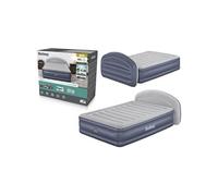 Bestway Matelas gonflable avec tête de lit 2 places Tritech LoungeLux avec pompe électrique intégrée 2,29 m x 1,52 m x 84 cm