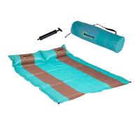 Outsunny Matelas de Camping 2 Personnes avec Oreiller et Sac de Transport - Ultra léger - Tapis de Couchage imperméable pour Camping, Voyage, Randonnée