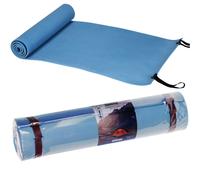 Matelas de camping pliable Matelas de randonnée pour exercices de yoga, fitness 180X50 Cm Bleu