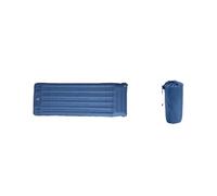 matelas de camping pneumatique Matelas gonflable for camping en plein air, 195 x 70 x 12 cm, lit de couchage for randonnée, matelas de mer autogonflant, équipement portable, 1150 g(Navy Blue)