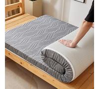 Matelas de camping portable en mousse à mémoire de forme de 8 cm d'épaisseur, futon enroulable pour intérieur et extérieur, 180 x 200 cm, lit d'invité, canapé, matelas de sol, confortable et léger