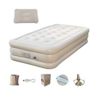 Matelas de Camping pour tentes, Coussin de Terrain - Matelas de Camping Auto-Inflating à Double lit épaissi,Tapis à air comprimé Portable de avec Pompe de randonnée intégrée