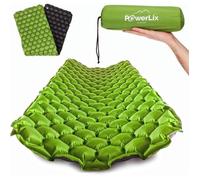 POWERLIX Tapis de Couchage Gonflable Ultra léger, idéal pour Le Camping, Le Sac à Dos, la randonnée - Airpad, Sac de gonflage, Sac de Transport, kit de réparation