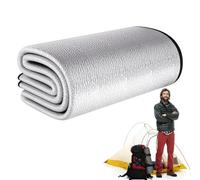 Matelas de camping thermique en aluminium argenté - Matelas isolant double face en aluminium - Tapis de pique-nique - Pour plage, camping, randonnée, pique-nique