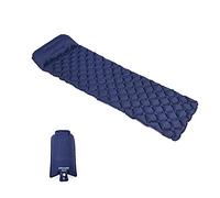 Matelas de couchage de camping Widesea Matelas à air gonflables Tapis d'extérieur Meubles Lit Coussin ultra-léger Oreiller Randonnée Trekking, Camping Tapis de couchage (Couleur : Bleu marine avec