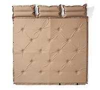 Matelas de couchage double auto-gonflant avec oreiller - Imperméable, compact pour randonnée, camping