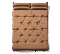 Matelas de couchage double auto-gonflant avec oreiller - Imperméable, compact pour randonnée, camping