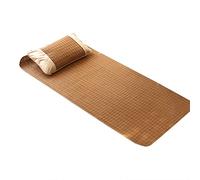 Matelas de couchage en bambou - Matelas de couchage d'été rafraîchissant - Respirant - Pour dortoir à l'école à la maison - 7 tailles (90 x 195 cm)