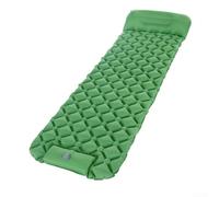 Matelas de couchage ergonomique gonflable avec oreiller pour l'extérieur pour le camping - Améliorez votre expérience de sommeil (vert)